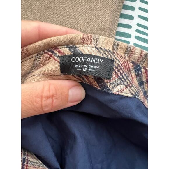 Mens Casual Long Sleeve Button Up with Plaid detail - Picture 6 of 7